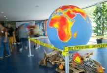 Declaración climática de Lausanne: medidas radicales para una encrucijada de la historia Recreación artística sobre la emergencia climática en la reunión de Lausanne de Fridays for Future