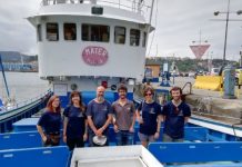 El velero Diosa Maat completa 2.200 km, con 29 puertos visitados y docenas de causas ambientales apoyadas Miembros de la tripulación del velero Diosa Maat