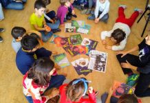Manifiesto por una educación que afronte el estado de emergencia climática y planetaria Niñas y niños en actividad de educación ambiental de Ecologistas en Acción