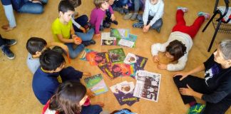 Manifiesto por una educación que afronte el estado de emergencia climática y planetaria Niñas y niños en actividad de educación ambiental de Ecologistas en Acción