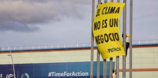 «El clima no es un negocio. Nuestra política está contaminada»