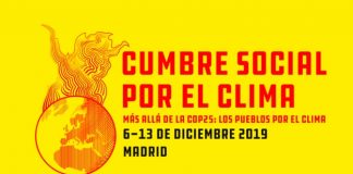 ¿Qué es la Cumbre Social por el Clima? Cartel de la Cumbre Social por el Clima