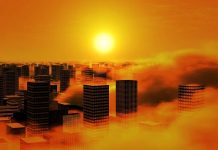 Un tercio del planeta sufrirá en 2070 temperaturas medias que hoy sólo registra el Sahara Edificios entre calor y humo sofocante