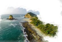 Malestar por la concentración de pesqueros chinos frente a las Islas Galápagos Vista aérea de una de las islas Galápagos