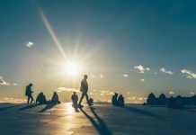 Oslo 2030: ciudad cero emisiones Puesta de sol desde la Ópera de Oslo