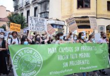 Juventud por el Clima alza la voz para exigir un cambio en el sistema energético